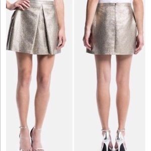 1. State Gold Metallic Skirt